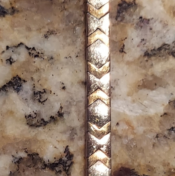 Two .925 Italian sterling silver two-tone 7" bracelets. - Picture 5 of 6